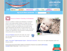 Tablet Screenshot of childrensdentistryandorthodontics.com